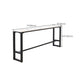 Rectangle Faux Marble Bar Height Table Contemporary Trestle Base Bar Table Clearhalo 'Bar Furniture' 'Bar Tables' 'bar_tables' 'furn' 'furn_bar_tables' 'Furniture' 'Kitchen & Dining Furniture' 1200x1200_8f454f9f-0212-489a-8b62-4db3a312f7b0