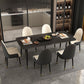 Modern 1/2/7 Pieces Dining Set Rectangle Stone Dining Table for Dining Room
