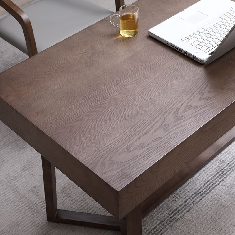 Solid Wood Contemporary Rectangular Dining Table Ash Wood Top Table with Trestle Base Clearhalo ' dining_table' 'Dining Tables & Seating' 'Dining Tables' 'furn' 'furn_dining_table' 'Furniture' 'furniture_dining_table' 'Kitchen & Dining Furniture' 'kitchen&dining_furn' 'kitchen' 'kitchen_dining_table' 1200x1200_8f46b514-990a-4fec-890c-1e12792dd22f