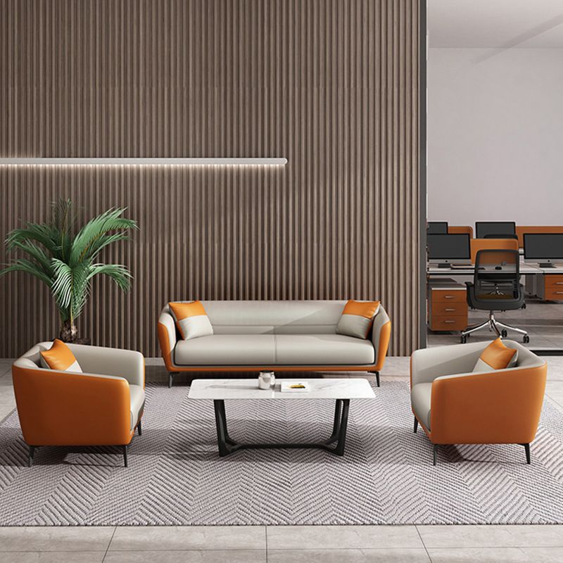 Contemporary Tight Back Tuxedo Arm Loveseat with Black Legs 68H Clearhalo 'furn' 'furn_sofas' 'Furniture' 'furniture_sofas' 'kitchen' 'kitchen_sofas' 'Living Room Furniture' 'Sofa' 'sofas' 1200x1200_8f492dbb-d629-43d4-88e9-9f31a9b53aaf