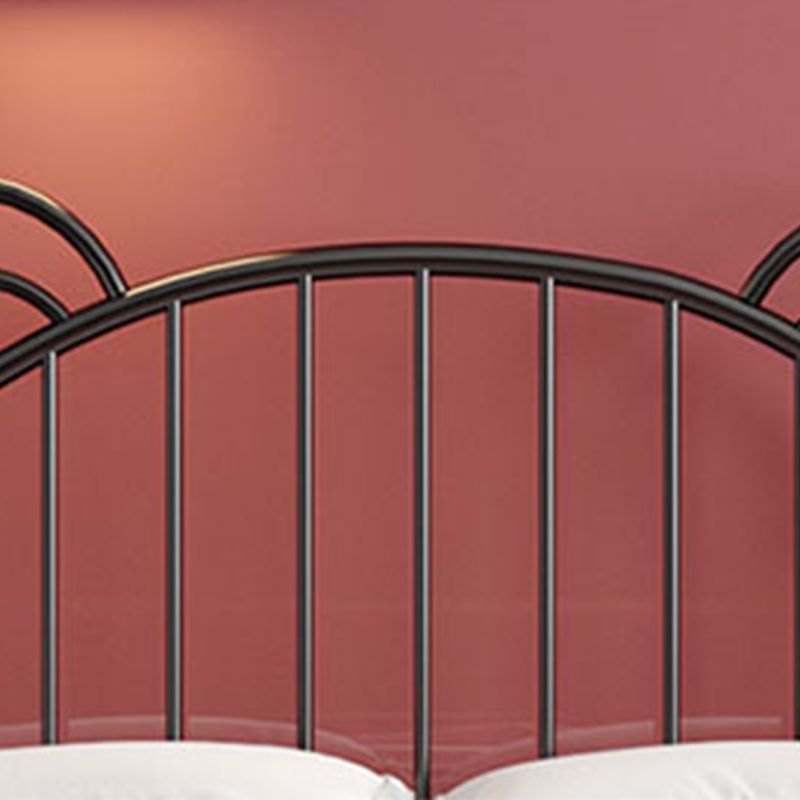 Bear Ear Headboard Glam Bed Iron Frame with  Footboard,Tall Clearance