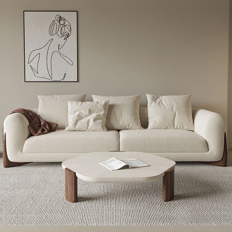 Sala de estar de estilo moderno Setente del brazo de esmoquin apretado asiento trasero en blanco