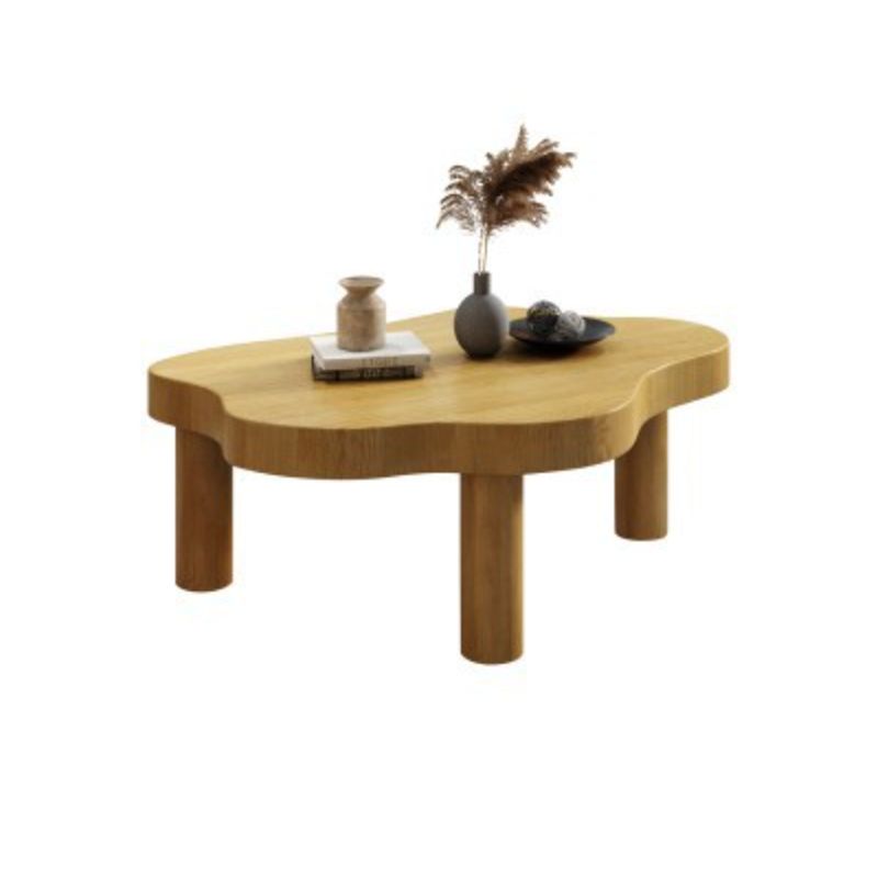 Nordic 3 Legs Cocktail Table Solid Wood Geometric Single Coffee Table Clearhalo 'Coffee & Accent Tables' 'Coffee Tables' 'coffee_tables' 'furn' 'furn_coffee_tables' 'Furniture' 'Living Room Furniture' 1200x1200_8f4c7127-6442-4847-9052-65e1b6eadbc9