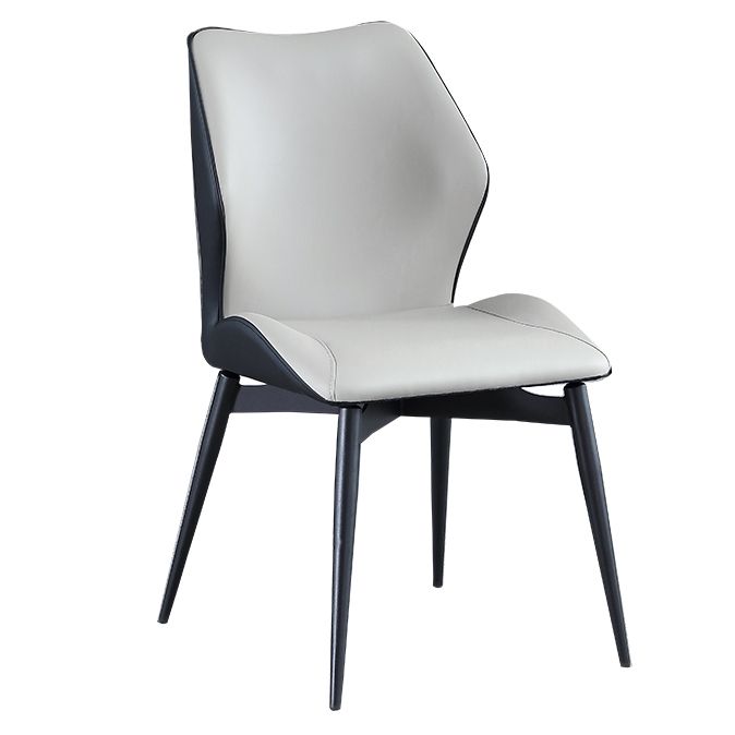 Industrial Dining Chair Wingback Parsons Chair with Black Metal Legs for Home Use Clearhalo ' kitchen&dining_furn' 'Dining Chairs' 'Dining Tables & Seating' 'dining_chair' 'Furniture' 'furniture_dining_chair' 'Kitchen & Dining Furniture' 'kitchen' 1200x1200_8f4cf4dd-8c9a-41d4-bd70-8420d96c99fd