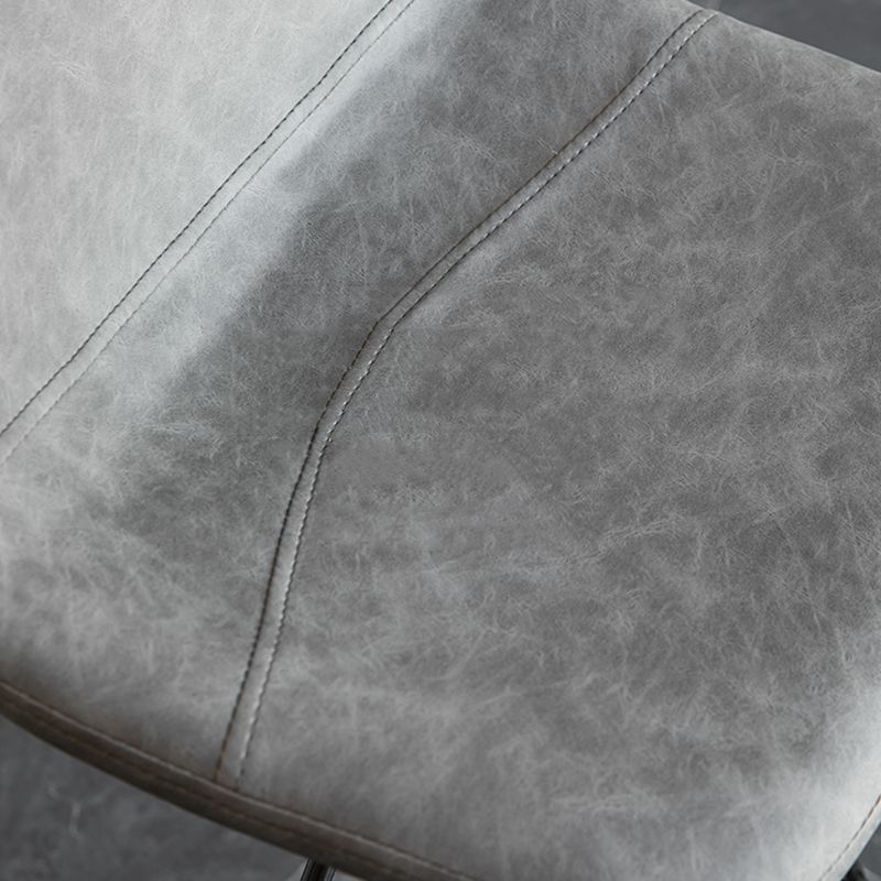 Contemporary Reception Adjustable Height Stool Matte Finish Leather Barstool Clearhalo 'Bar Furniture' 'Bar Stools' 'bar_stools' 'furn' 'furn_bar_stools' 'Furniture' 'furniture_bar_stools' 'Kitchen & Dining Furniture' 1200x1200_8f4e24f6-6448-47e0-89c8-57367a7ce777