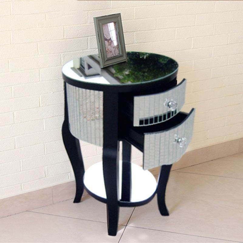 Tapa del lado superior de vidrio redonde