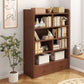 Wooden Closed Back Bookcase Modern Standard Bookshelf for Home Clearhalo 'Bookcases' 'furn' 'furn_bookcases' 'Furniture' 'Office Furniture' 1200x1200_8f500773-ea75-4842-80a3-27751f2ab041