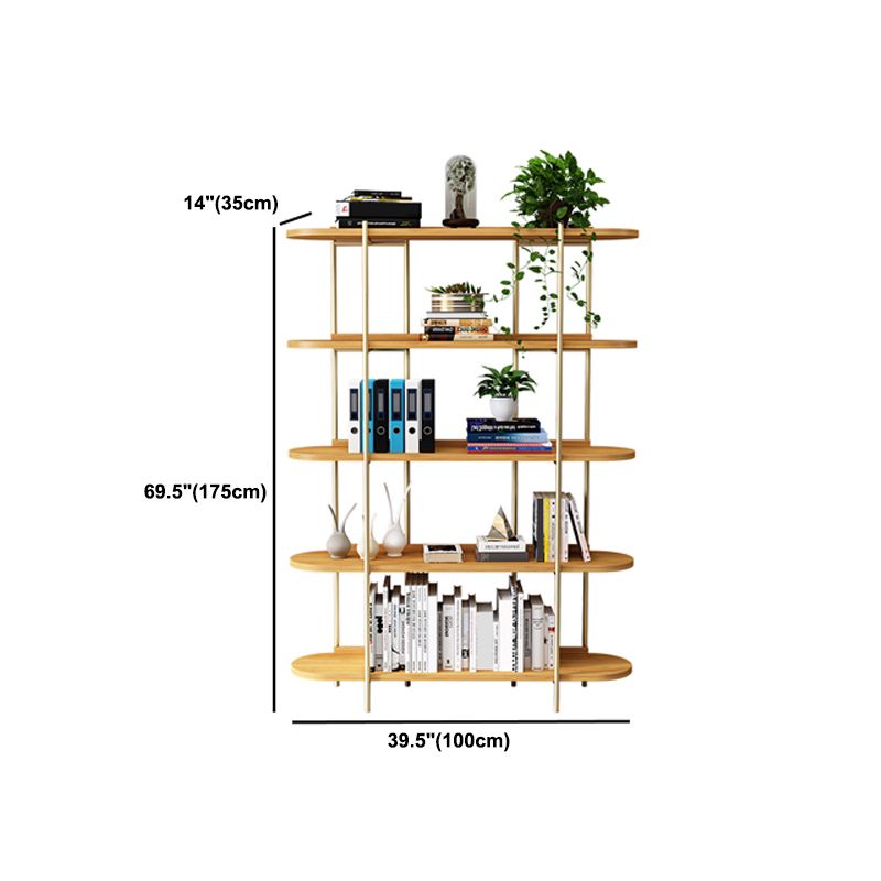 Etagere Bookcase Scandinavian Open Back Bookshelf with Shelves Clearhalo 'Bookcases' 'furn' 'furn_bookcases' 'Furniture' 'Office Furniture' 1200x1200_8f51b565-9a35-4aea-b0e4-3be9bfc161bf
