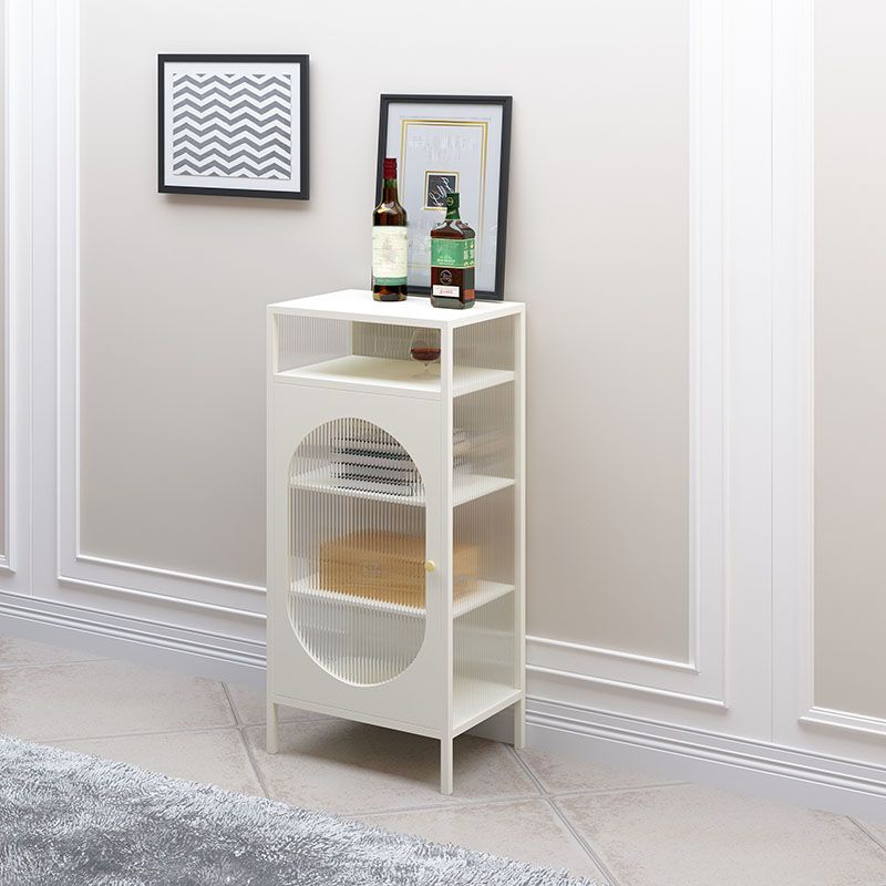 Contemporary Buffet Server Metal Dining Server with Doors for Living Room Clearhalo 'buffet_sideboard' 'Buffets & Sideboards' 'furn' 'furn_buffet_sideboard' 'Furniture' 'Kitchen & Dining Furniture' 1200x1200_8f51fbeb-afb9-4521-a545-a00c0cce7328