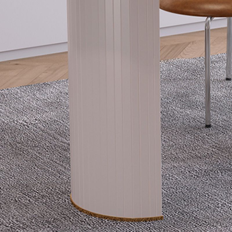 Sintered Stone Dining Table Luxury Double Pedestal Table for Dining Room Clearhalo ' dining_table' 'Dining Tables & Seating' 'Dining Tables' 'furn' 'furn_dining_table' 'Furniture' 'furniture_dining_table' 'Kitchen & Dining Furniture' 'kitchen&dining_furn' 'kitchen' 'kitchen_dining_table' 1200x1200_8f52ce92-f370-4028-a6d8-f13908500e7d