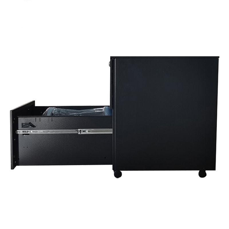 Zeitgenössische Aktenschränke Stahlrahmen Elektronische Sperrdateischrank mit Rädern