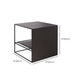 Frame 2 Nesting Square Coffee Table Set Black Iron Cocktail Table with Storage Shelf Clearhalo 'Coffee & Accent Tables' 'Coffee Tables' 'coffee_tables' 'furn' 'furn_coffee_tables' 'Furniture' 'Living Room Furniture' 1200x1200_8f57a62f-d1f6-42c6-bc47-9dc578d83cf0