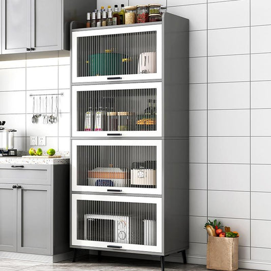 Wood Dining Server Modern Server with Glass Doors for Living Room Clearhalo 'buffet_sideboard' 'Buffets & Sideboards' 'furn' 'furn_buffet_sideboard' 'Furniture' 'Kitchen & Dining Furniture' 1200x1200_8f5858b9-b970-4046-81a7-879f07cf74e0