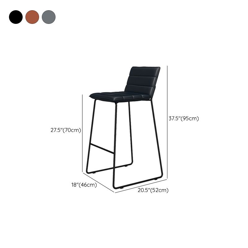 Metal Low Back Dining Stools Contemporary Armless Bar Stools with Footrest Clearhalo 'Bar Furniture' 'Bar Stools' 'bar_stools' 'furn' 'furn_bar_stools' 'Furniture' 'Kitchen & Dining Furniture' 1200x1200_8f59a6b9-95eb-4a99-9cd6-8be25c39e943