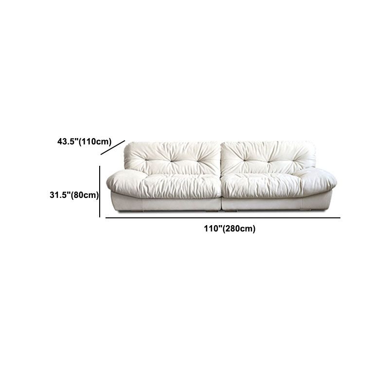 Modern de almohada cosida de almohada en sofá resistente a la mancha beige/naranja
