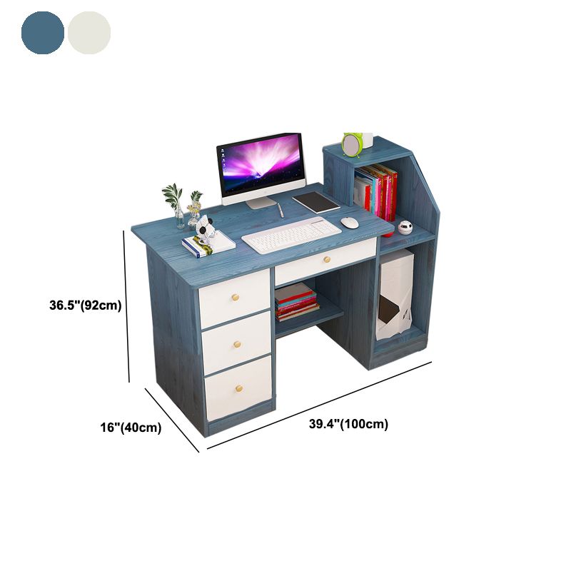 Bureau en bois contemporain Credenza Home Rectangular Home Writing Desk