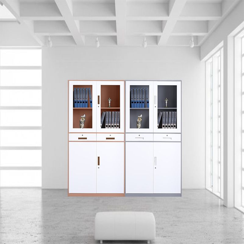 Gabinete de archivos moderno, estantes de almacenamiento, cajones con cerradura, archivador para oficina en casa