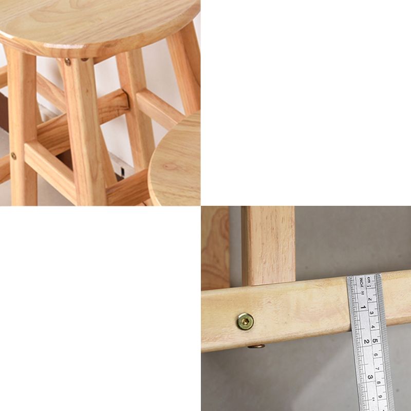 Light Wood Finish Counter & Bar Stools Modern Indoor Stools with 4 Legs Clearhalo 'Bar Furniture' 'Bar Stools' 'bar_stools' 'furn' 'furn_bar_stools' 'Furniture' 'Kitchen & Dining Furniture' 1200x1200_8f5d2edc-52a4-469e-b30f-2a4127685e78