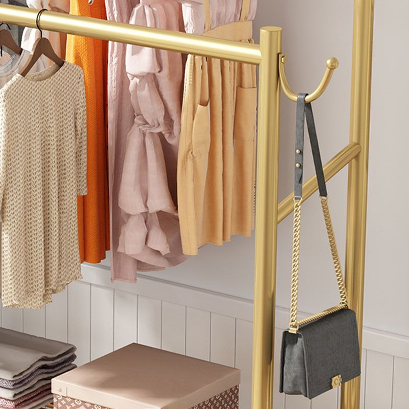 Estante de pelaje de estilo industrial Pure Color Free Standing Metallic Coat Rack