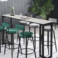Contemporary Rectangle Bar Dining Table Indoor Bar Table with Black Metal Base Clearhalo 'Bar Furniture' 'Bar Tables' 'bar_tables' 'furn' 'furn_bar_tables' 'Furniture' 'furniture_bar_tables' 'Kitchen & Dining Furniture' 'kitchen&dining_furn' 'kitchen' 1200x1200_8f5dabe2-4f34-45cd-b27f-bf16a00a25ec