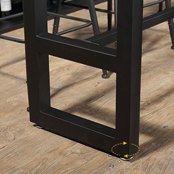 Rectangle Wood Bar Dining Table Modern Bar Table with Trestle Base Clearhalo 'Bar Furniture' 'Bar Tables' 'bar_tables' 'furn' 'furn_bar_tables' 'Furniture' 'Kitchen & Dining Furniture' 1200x1200_8f5e7d5c-666a-434d-9636-c691875f7d27