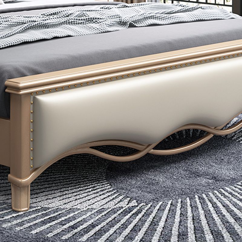 Matelas en bois massif glam inclus avec lit standard panneau de dossier de tête de lit