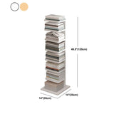 Zeitgenössisches geometrisches Buchregal mit rechteckigen Regalen Holzbuchhandel