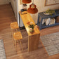 Rectangle Bar Dining Table Contemporary Wood Bar Table with Sled Base Clearhalo 'Bar Furniture' 'Bar Tables' 'bar_tables' 'furn' 'furn_bar_tables' 'Furniture' 'furniture_bar_tables' 'Kitchen & Dining Furniture' 1200x1200_8f609eff-82cf-40ad-bbc4-0efa30a1cd96