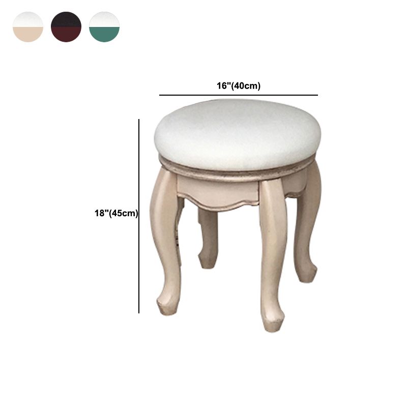 Eiken ijdelheid set met ontlasting 64.17 "Hoge ijdelheid met lade en spiegel