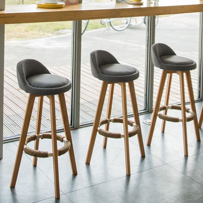 Scandinavian Matte Finish Upholstered Counter Height Stool Footrest Home Barstool Clearhalo 'Bar Furniture' 'Bar Stools' 'bar_stools' 'furn' 'furn_bar_stools' 'Furniture' 'furniture_bar_stools' 'Kitchen & Dining Furniture' 1200x1200_8f68252f-2353-4f17-bc53-bc5e92bc6b78