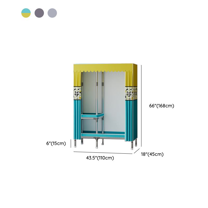 Metallgarderobeschrank mit Regalen modern