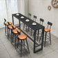 Contemporary Faux Leather Counter Stools Metal Bar Stools for Home Use