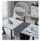 Mid-Century Modern Rectangle Dining Table Drop-Leaf Table with Solid Wood Base Clearhalo ' dining_table' 'Dining Tables & Seating' 'Dining Tables' 'furn' 'furn_dining_table' 'Furniture' 'furniture_dining_table' 'Kitchen & Dining Furniture' 'kitchen&dining_furn' 'kitchen' 'kitchen_dining_table' 1200x1200_8f6a99a6-969b-439e-8d6f-64a7a792e3f2