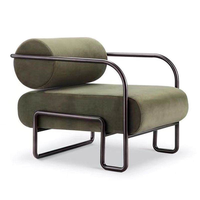 工業スタイル26 "幅固定されたバックメタルベーススポンジアームチェア