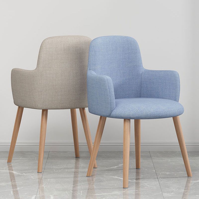 Minimalist Design Fabric Dining Chair for Home Solid Back Arm Side Chair Clearhalo 'Dining Chairs' 'Dining Tables & Seating' 'dining_chair' 'furn' 'furn_dining_chair' 'Furniture' 'furniture_dining_chair' 'Kitchen & Dining Furniture' 1200x1200_8f6bc8f1-de17-4209-b152-647cee756ff4