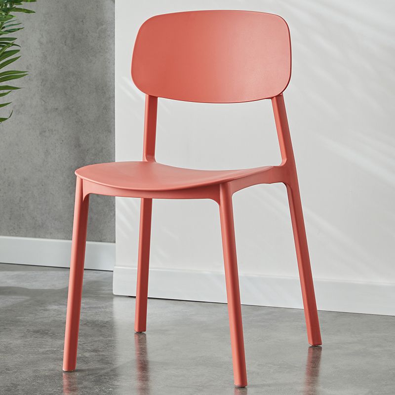 Plastic Contemporary Dining Room Chair Matte Finish Open Back Dining Side Chair Clearhalo ' kitchen&dining_furn' 'Dining Chairs' 'Dining Tables & Seating' 'dining_chair' 'furn' 'furn_dining_chair' 'Furniture' 'furniture_dining_chair' 'Kitchen & Dining Furniture' 'kitchen' 1200x1200_8f6bfbd1-75dc-4044-8fae-d78c09d9ba91