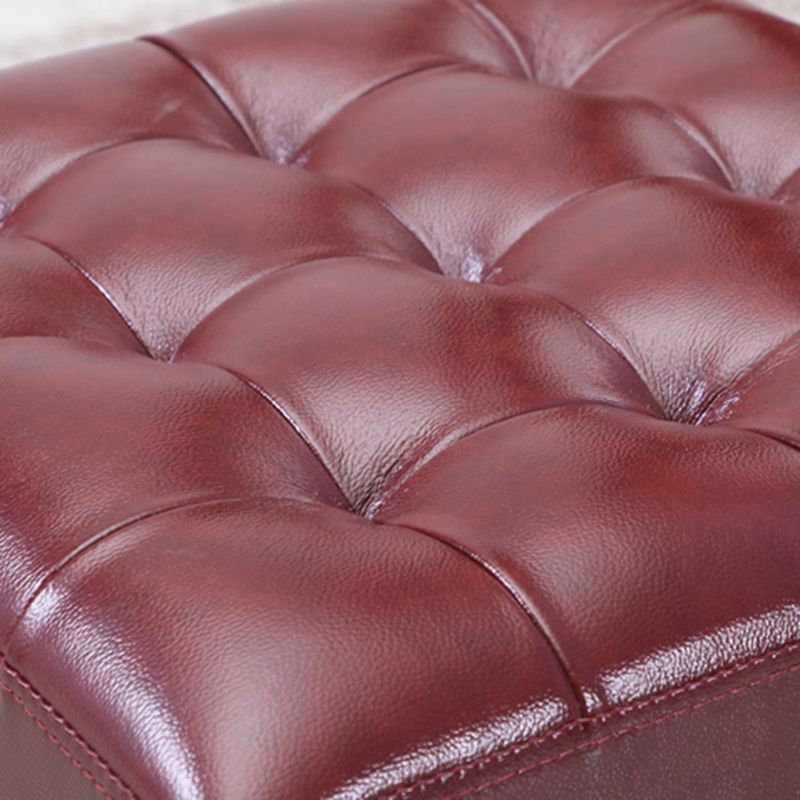 Genuine Leather Ottoman Tufted Square Whole Colored Water Resistant Cube Ottoman Clearhalo 'furn' 'furn_ottomans_poufs' 'Furniture' 'Living Room Furniture' 'Ottomans & Poufs' 'ottomans_poufs' 1200x1200_8f6c4223-350f-4553-b808-8d3ae0e9b7d8
