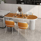 Modern Style Dining Table Solid Wood Double Pedestal Dining Table for kitchen Clearhalo ' dining_table' 'Dining Tables & Seating' 'Dining Tables' 'furn' 'furn_dining_table' 'Furniture' 'furniture_dining_table' 'Kitchen & Dining Furniture' 'kitchen&dining_furn' 'kitchen' 'kitchen_dining_table' 1200x1200_8f6c7bc7-98e7-48d9-8699-4e15cc7cb0a8