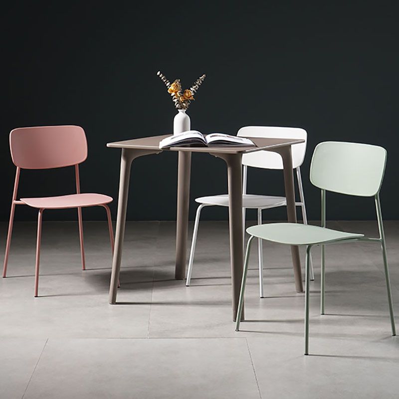 Contemporary Kitchen Chair Dining Armless Side Chairs with Metal Legs Clearhalo ' kitchen&dining_furn' 'Dining Chairs' 'Dining Tables & Seating' 'dining_chair' 'furn' 'furn_dining_chair' 'Furniture' 'furniture_dining_chair' 'Kitchen & Dining Furniture' 'kitchen' 1200x1200_8f6d4dd4-1913-44d7-9707-c7c83b9213c5