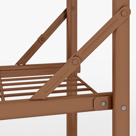 Armario de marco de metal marrón armario moderno de armario plegable