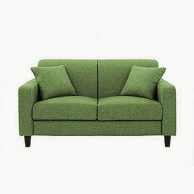 Contemporary 2-seat Sofa Square Arm Settee with Removable Cushions Clearhalo 'furn' 'furn_sofas' 'Furniture' 'furniture_sofas' 'Living Room Furniture' 'Sofa' 'sofas' 1200x1200_8f6e96ec-94ec-41cb-8865-876e78d9a71b