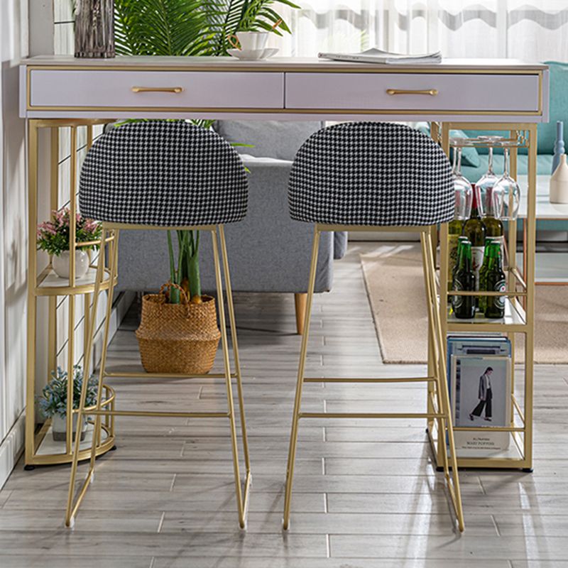 Glam Stone Rectangle Counter Table 1/3 Pieces Bar Table Set for Living Room Clearhalo 'Bar Furniture' 'furn' 'furn_home_bar_bar_sets' 'Furniture' 'Home Bars & Bar Sets' 'home_bar_bar_sets' 'Kitchen & Dining Furniture' 1200x1200_8f71c519-cda6-41cf-a3e2-e4f73e5d9a48