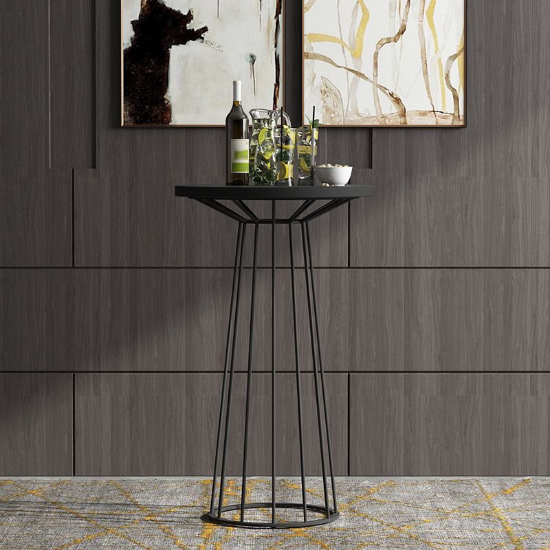 Sgabello da bar rotondo moderno e set da tavolo 1/2/3 pezzi set di pub in metallo e legno