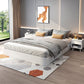 Mid-Century Modern Platform Bed Frame Solid Wood Platform Bed Clearhalo 'Bedroom Furniture' 'Beds' 'furn' 'furn_beds' 'Furniture' 1200x1200_8f71e115-5650-4e47-ae5d-14efcec62fe8
