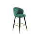 Glam Velvet Bar Stool Backrest Counter Stool for Bristol with Metal Legs Clearhalo 'Bar Furniture' 'Bar Stools' 'bar_stools' 'furn' 'furn_bar_stools' 'Furniture' 'Kitchen & Dining Furniture' 1200x1200_8f72b8d2-7c55-4b58-a972-1cdbb6d5cc91