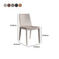 Upholstered Armless Dining Chairs Faux Leather Dining Side Chair