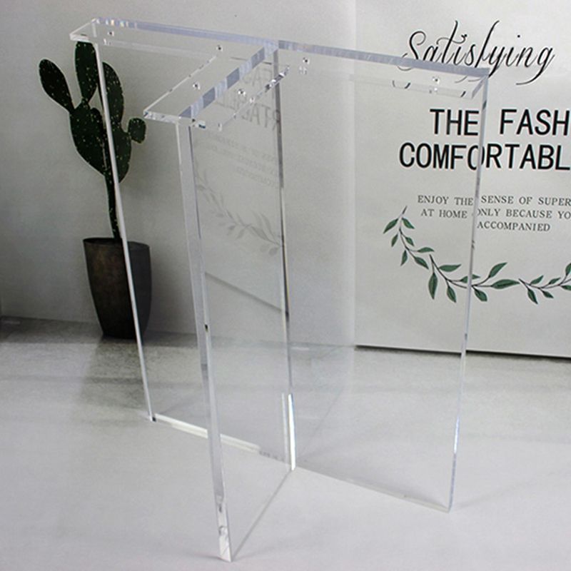 Solid Wood Dining Table Set with Acrylic Base 1/2/4/5 Pieces Dinette Set for Kitchen Clearhalo 'Dining Room Sets' 'Dining Tables & Seating' 'dining_room_set' 'furn' 'furn_dining_room_set' 'Furniture' 'Kitchen & Dining Furniture' 1200x1200_8f73fb0f-5e36-4928-9f0c-fc9c957d35ae