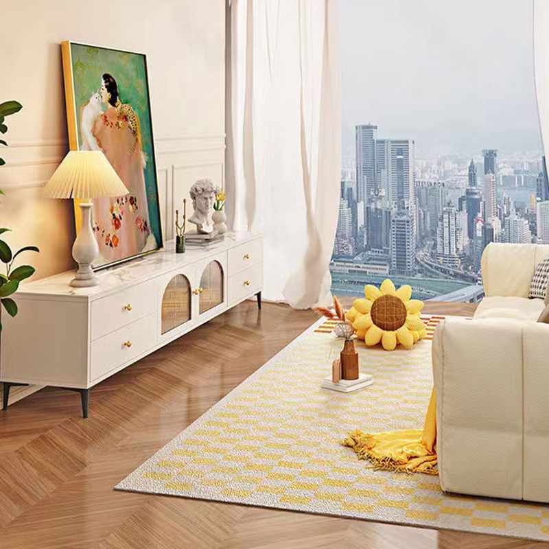 Engineered Wood TV Media Console Glam Stand Console with Drawers Clearhalo 'furn' 'furn_tv_stands_entertainment_centers' 'Furniture' 'Living Room Furniture' 'TV Stands & Entertainment Centers' 'TV Stands & Media Storage Furniture' 'tv_stands_entertainment_centers' 1200x1200_8f740c4b-8c64-4de5-a522-a00a840a324e