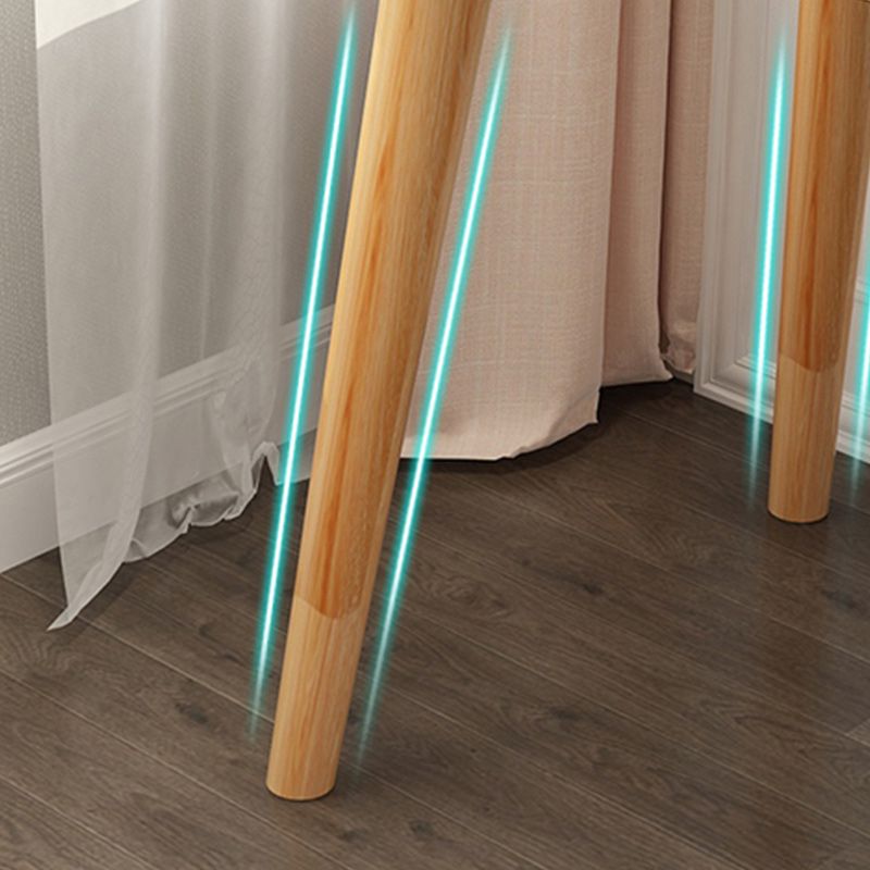 Table de maquillage contemporain avec tiroirs blancs / bleu 15,74 "W x 28,93" H