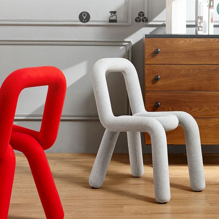 Designer Style Velvet Home Side Chair Open Matte Finish Dining Chair Clearhalo ' kitchen&dining_furn' 'Dining Chairs' 'Dining Tables & Seating' 'dining_chair' 'furn' 'furn_dining_chair' 'Furniture' 'furniture_dining_chair' 'Kitchen & Dining Furniture' 'kitchen' 1200x1200_8f763bfc-b81b-4b5b-9d89-765b641c929e